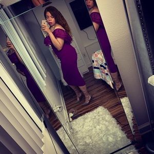 Purple ORGANZA DRESS $15 Size: 1XL